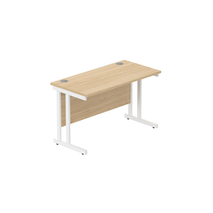 Core|Double Upright|Rectangular Desk (FSC)|1200x600|Canadian Oak-White