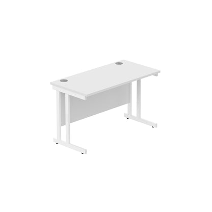 Core|Double Upright|Rectangular Desk (FSC)|1200x600|Arctic White-Arctic White