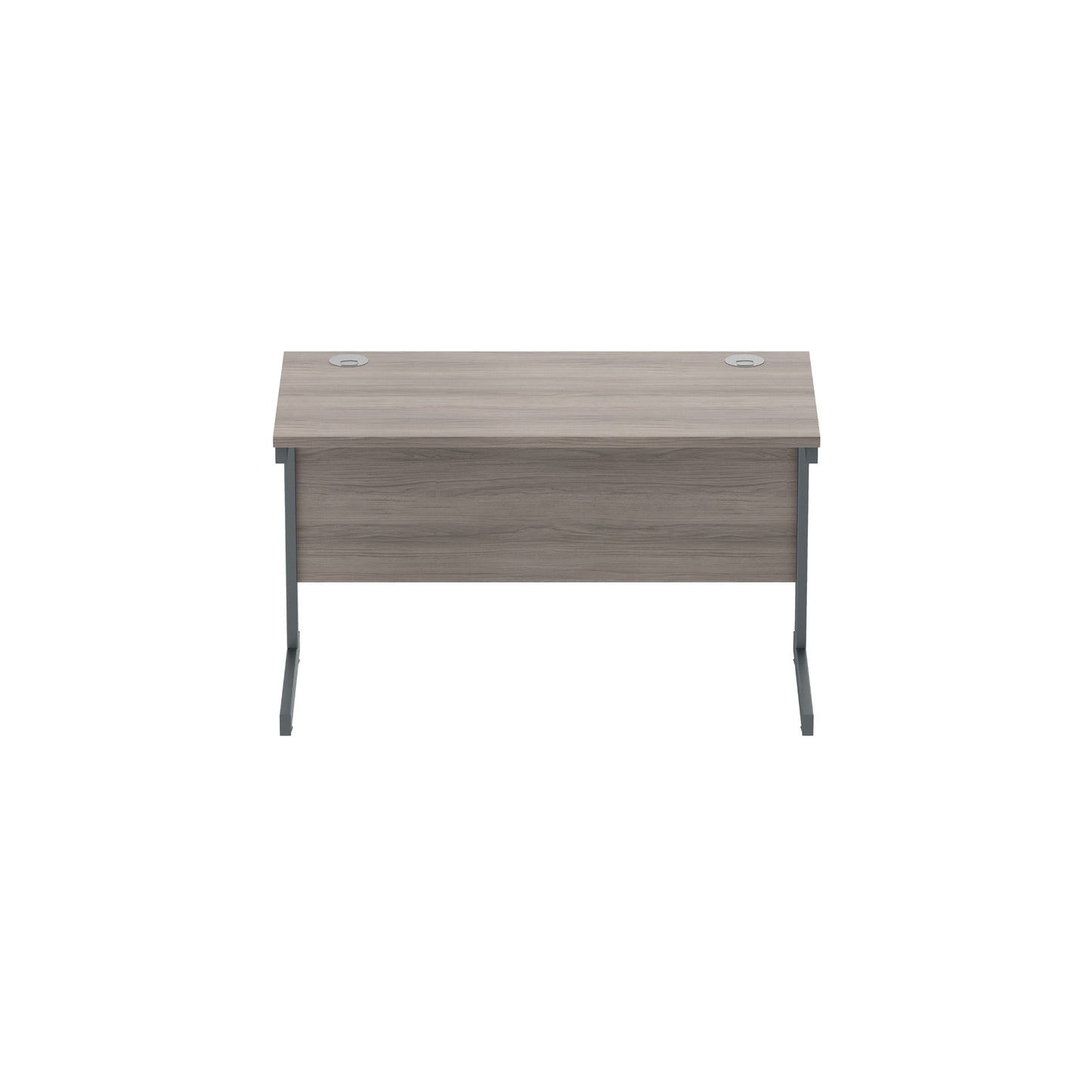 Core|Single Upright|Rectangular Desk (FSC)|1200x600|Alaskan Grey Oak-Graphite