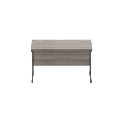 Core|Single Upright|Rectangular Desk (FSC)|1200x600|Alaskan Grey Oak-Graphite