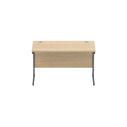 Core|Single Upright|Rectangular Desk (FSC)|1200x600|Canadian Oak-Graphite