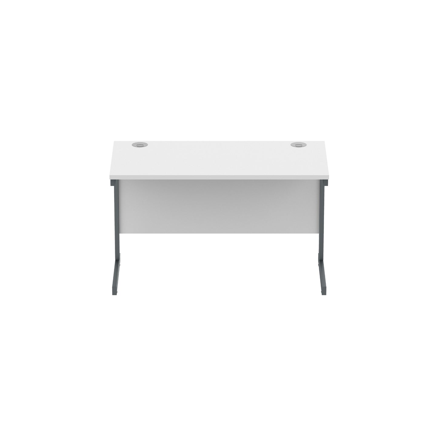 Core|Single Upright|Rectangular Desk (FSC)|1200x600|Arctic White-Graphite