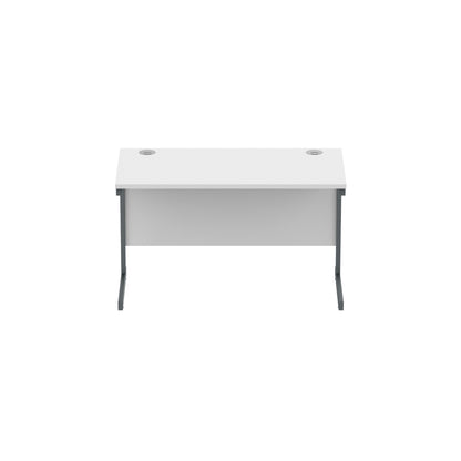 Core|Single Upright|Rectangular Desk (FSC)|1200x600|Arctic White-Graphite