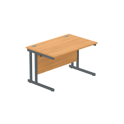 Core|Double Upright|Rectangular Desk (FSC)|1200x800|Norwegian Beech-Graphite