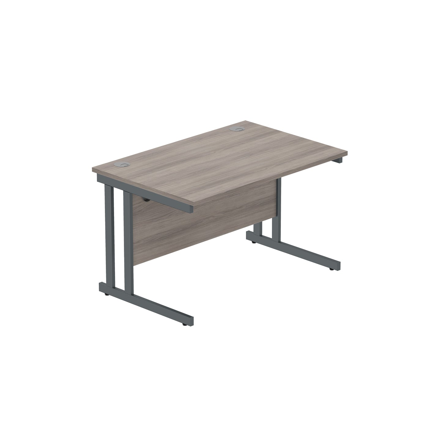 Core|Double Upright|Rectangular Desk (FSC)|1200x800|Alaskan Grey Oak-Graphite