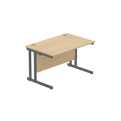 Core|Double Upright|Rectangular Desk (FSC)|1200x800|Canadian Oak-Graphite
