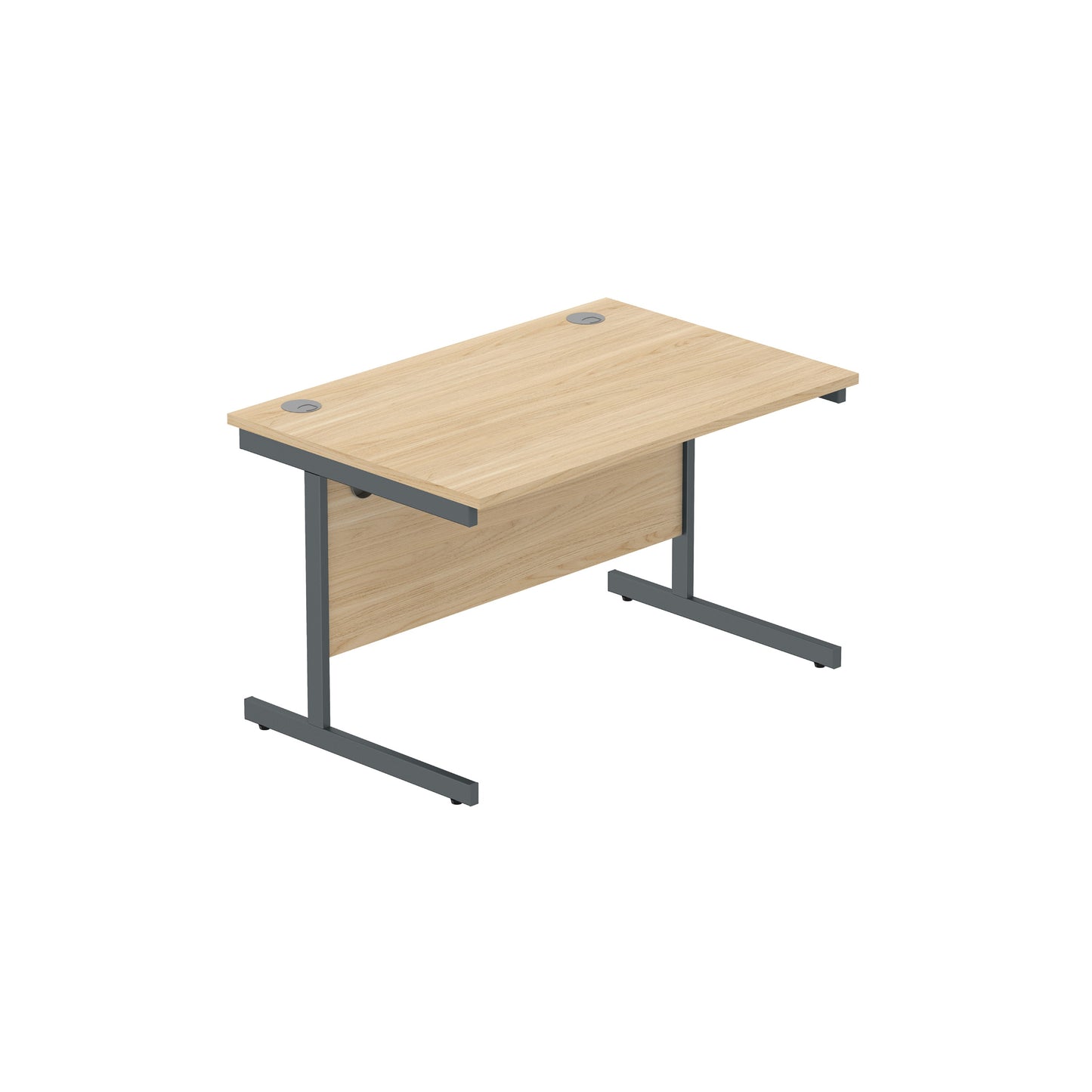 Core|Single Upright|Rectangular Desk (FSC)|1200x800|Canadian Oak-Graphite