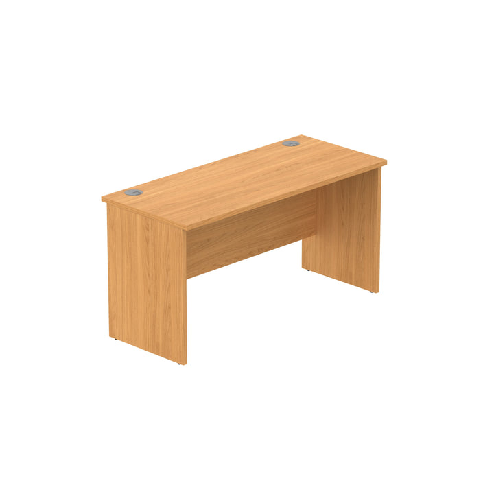 Core|Panel Leg|Rectangular Desk|1400x600|Norweigan Beech-Graphite