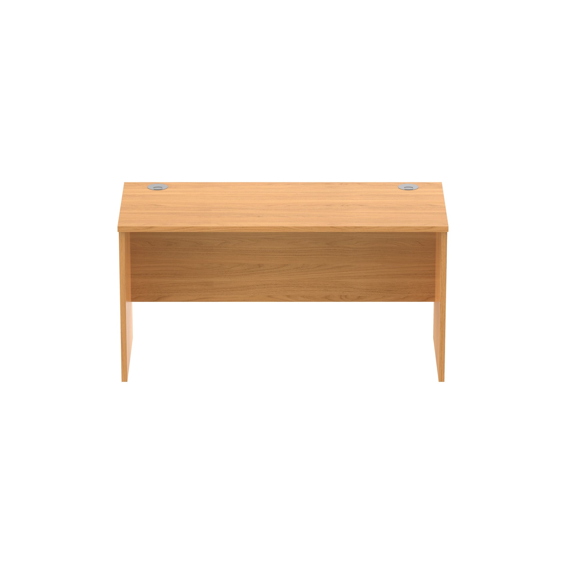 Core|Panel Leg|Rectangular Desk|1400x600|Norweigan Beech-Graphite