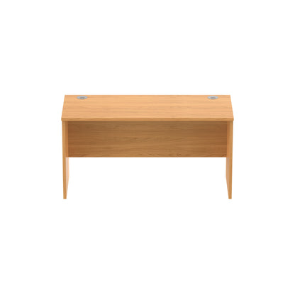 Core|Panel Leg|Rectangular Desk|1400x600|Norweigan Beech-Graphite