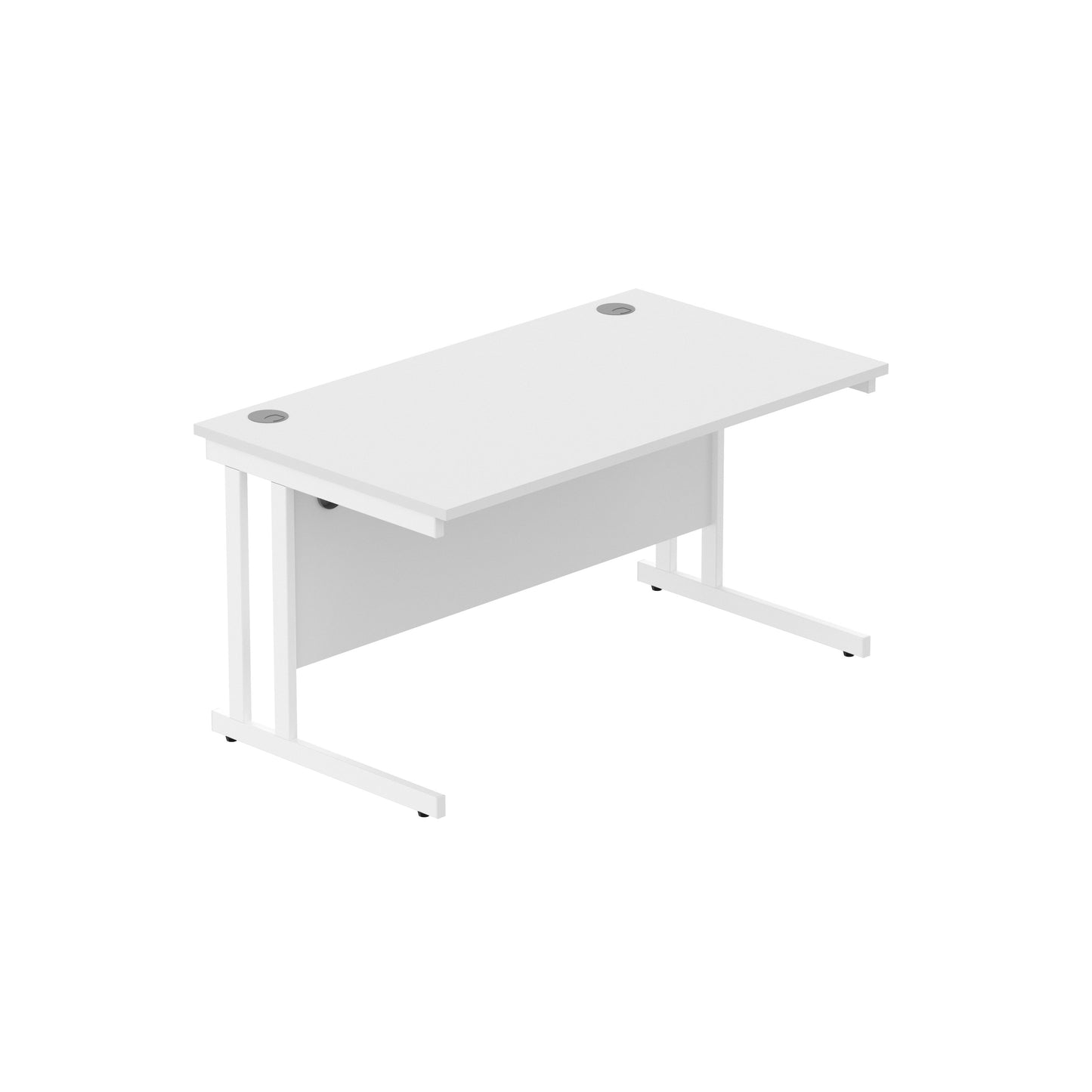 Core|Double Upright|Rectangular Desk (FSC)|1400x800|Arctic White-Arctic White