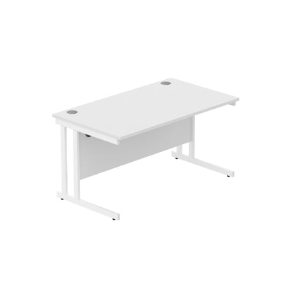 Core|Double Upright|Rectangular Desk (FSC)|1400x800|Arctic White-Arctic White