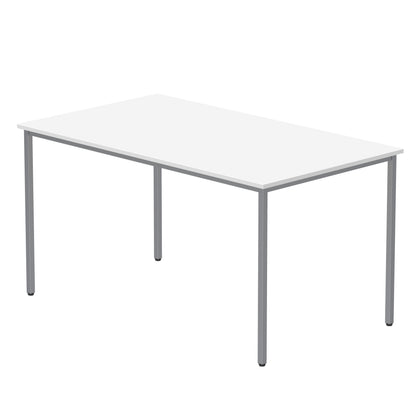Core|Double Upright|Rectangular Desk|1400x800|White-White