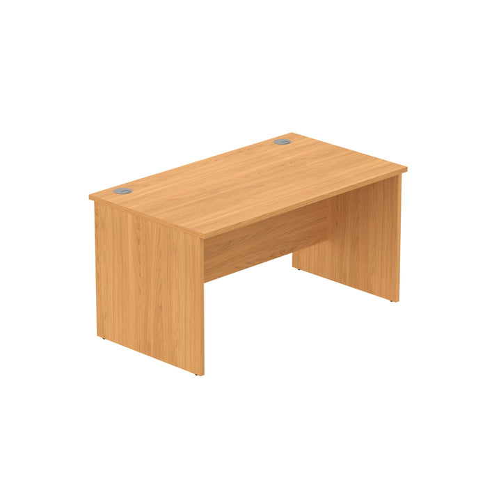 Core|Panel Leg|Rectangular Desk|1400x800|Norweigan Beech-Graphite