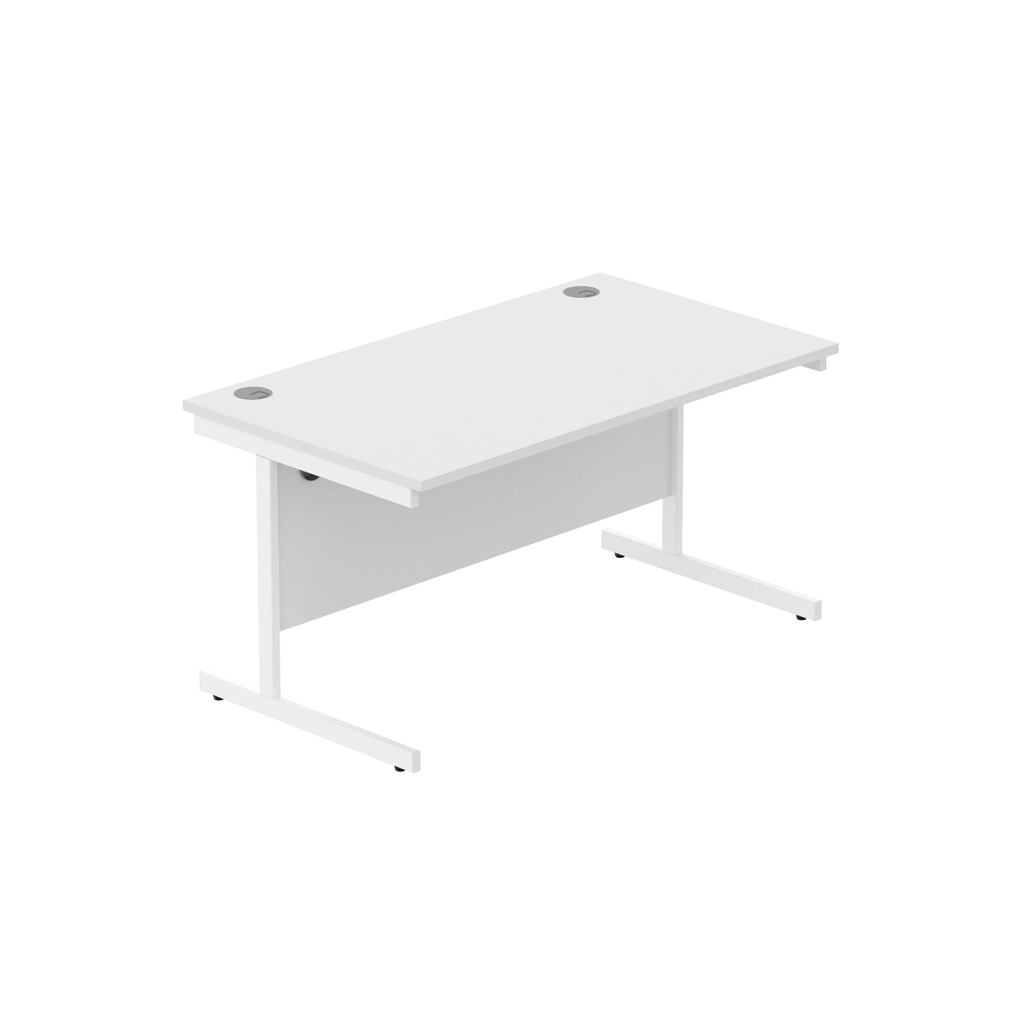 Core|Single Upright|Rectangular Desk (FSC)|1400x800|Arctic White-Arctic White