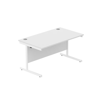Core|Single Upright|Rectangular Desk (FSC)|1400x800|Arctic White-Arctic White