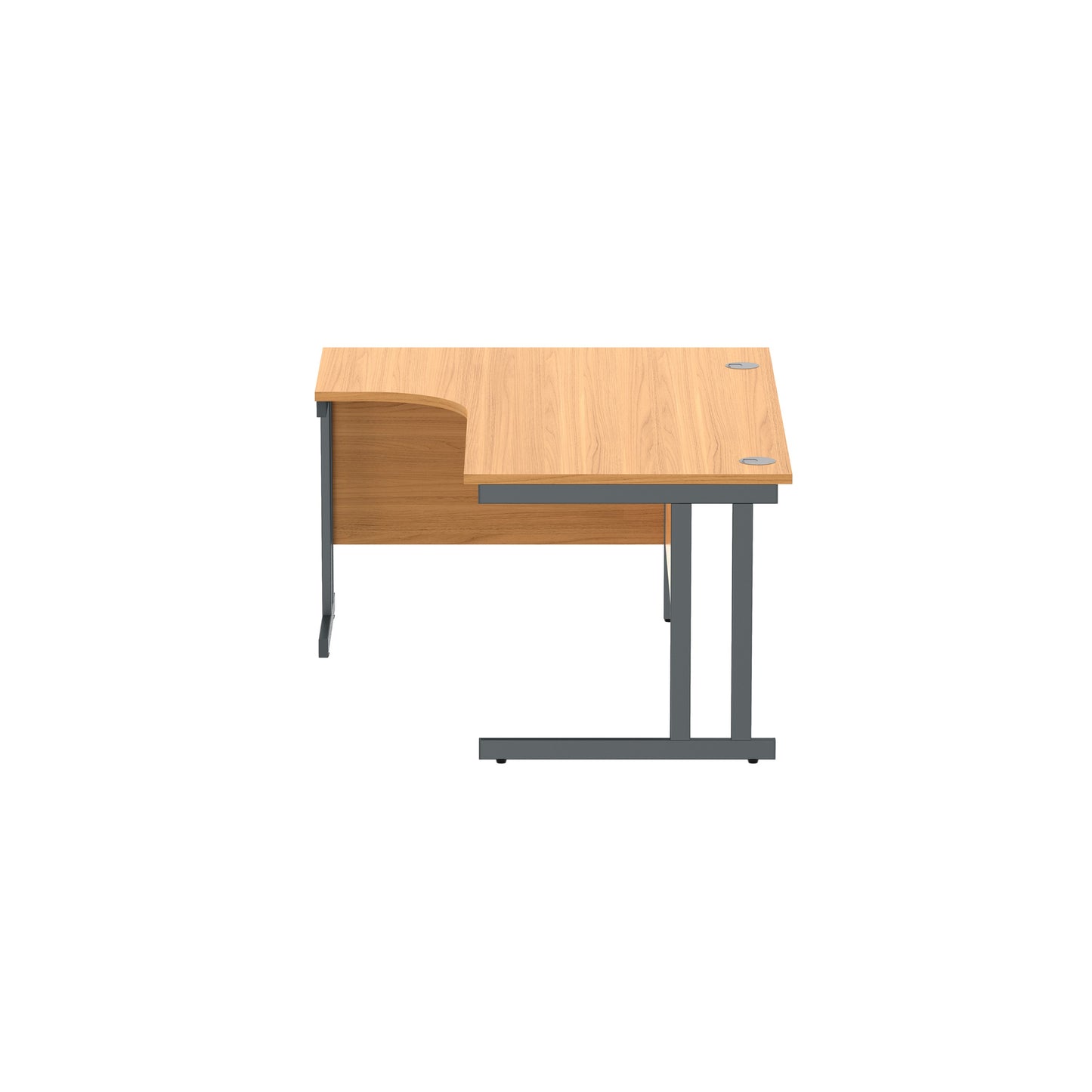 Office Left Hand Corner Desk with Steel Double Upright Cantilever Frame (FSC)