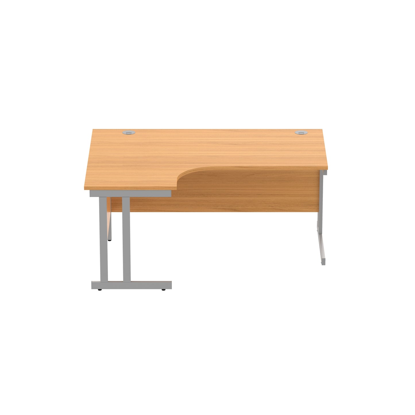 Office Left Hand Corner Desk with Steel Double Upright Cantilever Frame (FSC)