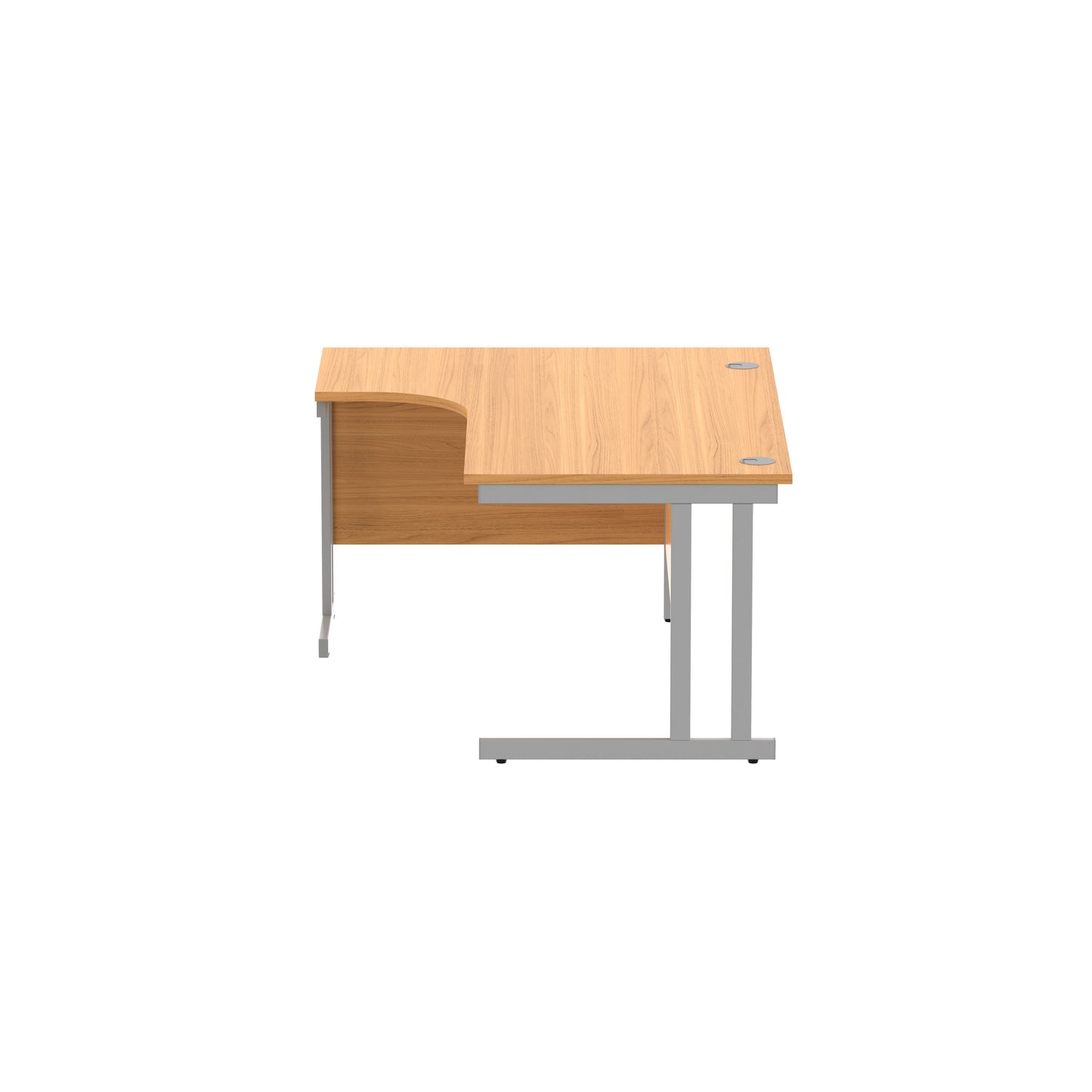 Office Left Hand Corner Desk with Steel Double Upright Cantilever Frame (FSC)