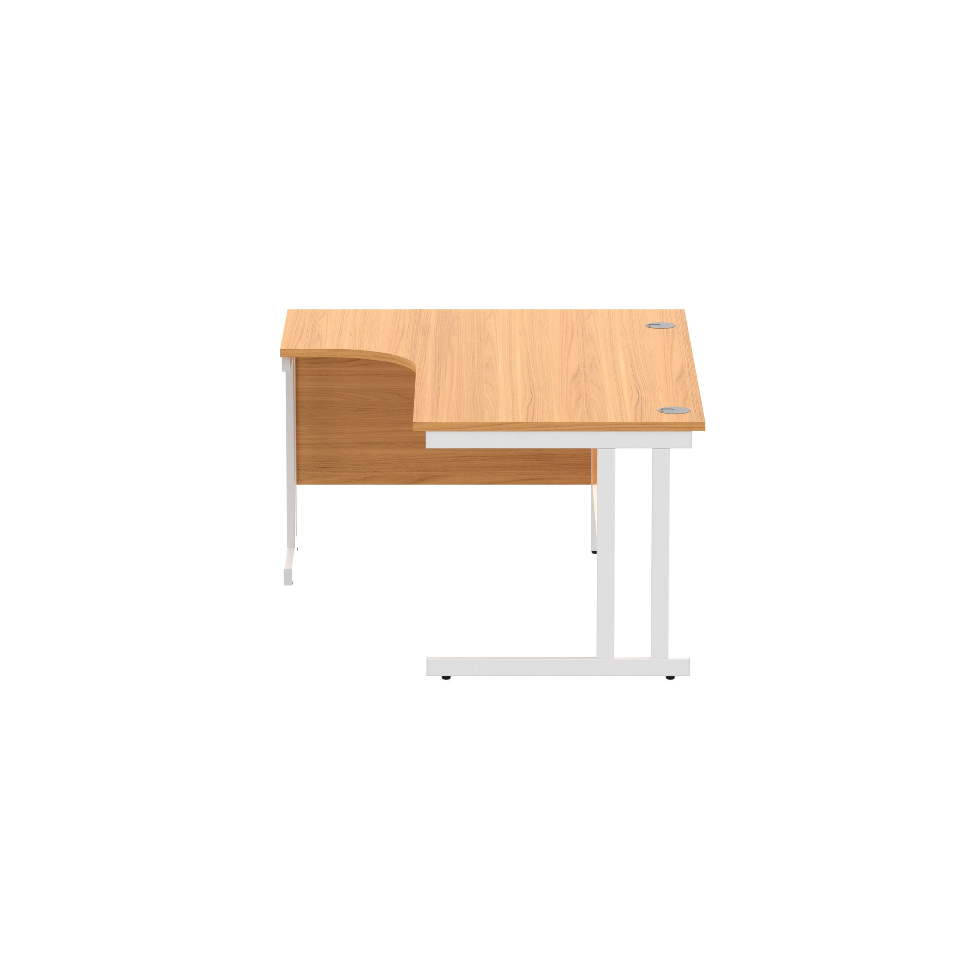 Office Left Hand Corner Desk with Steel Double Upright Cantilever Frame (FSC)