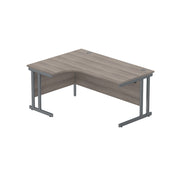 Office Left Hand Corner Desk with Steel Double Upright Cantilever Frame (FSC)