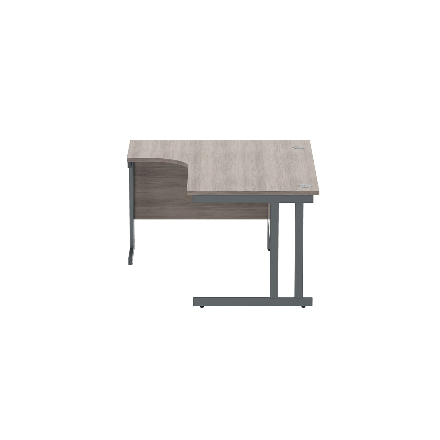 Office Left Hand Corner Desk with Steel Double Upright Cantilever Frame (FSC)