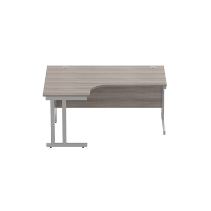 Office Left Hand Corner Desk with Steel Double Upright Cantilever Frame (FSC)