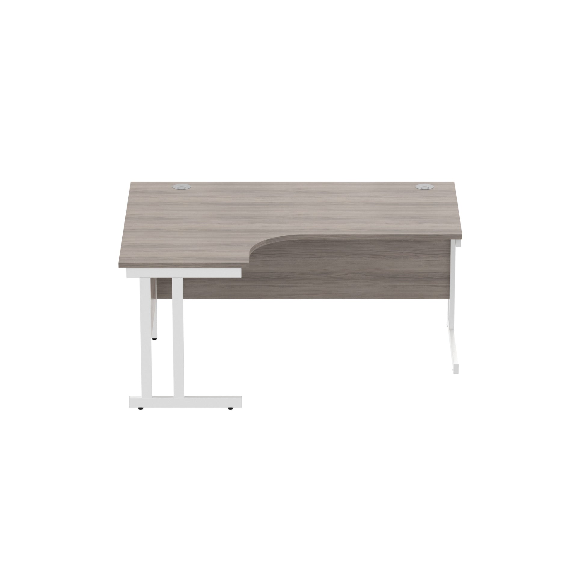 Office Left Hand Corner Desk with Steel Double Upright Cantilever Frame (FSC)