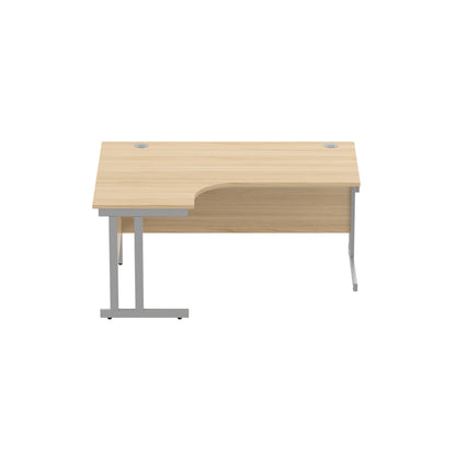 Office Left Hand Corner Desk with Steel Double Upright Cantilever Frame (FSC)