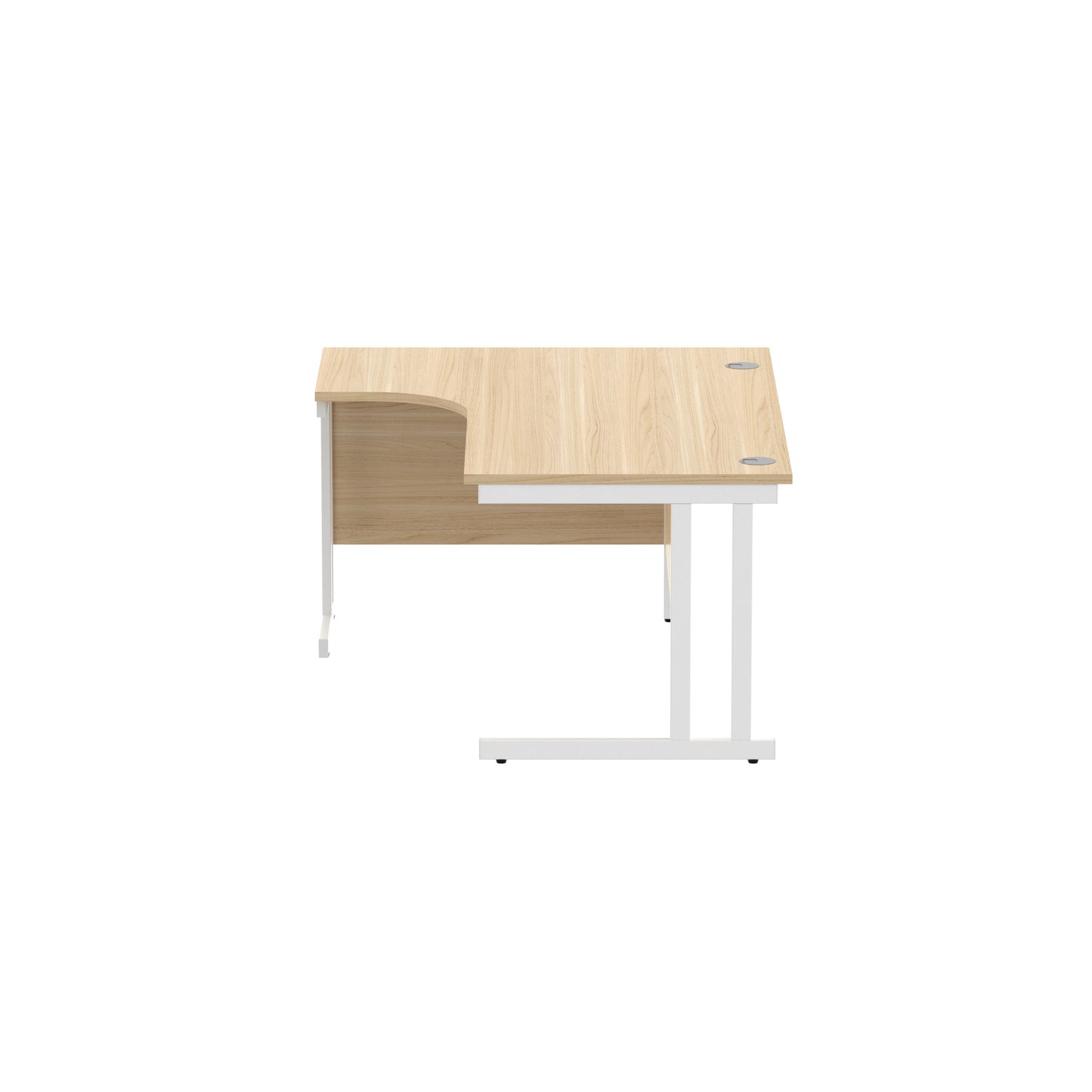 Office Left Hand Corner Desk with Steel Double Upright Cantilever Frame (FSC)