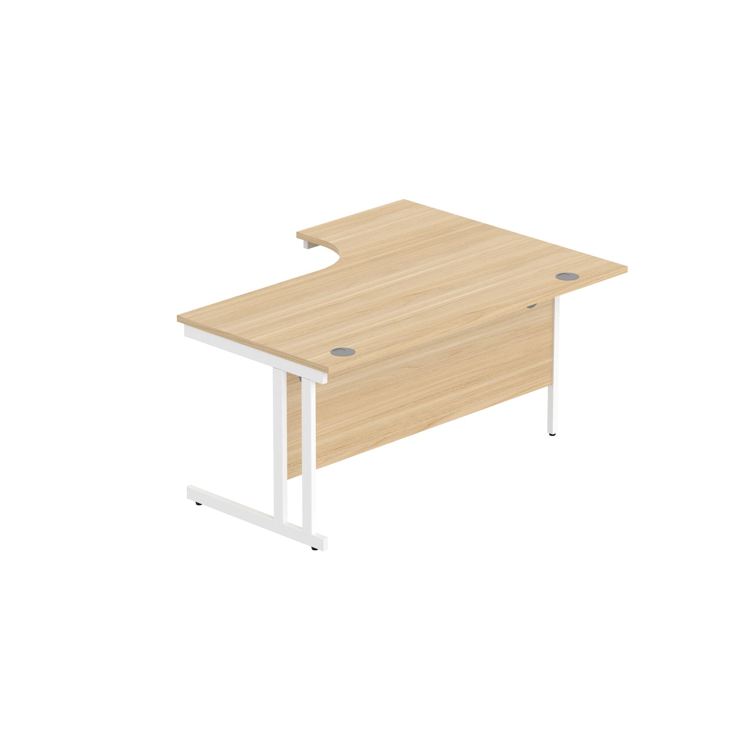 Office Left Hand Corner Desk with Steel Double Upright Cantilever Frame (FSC)