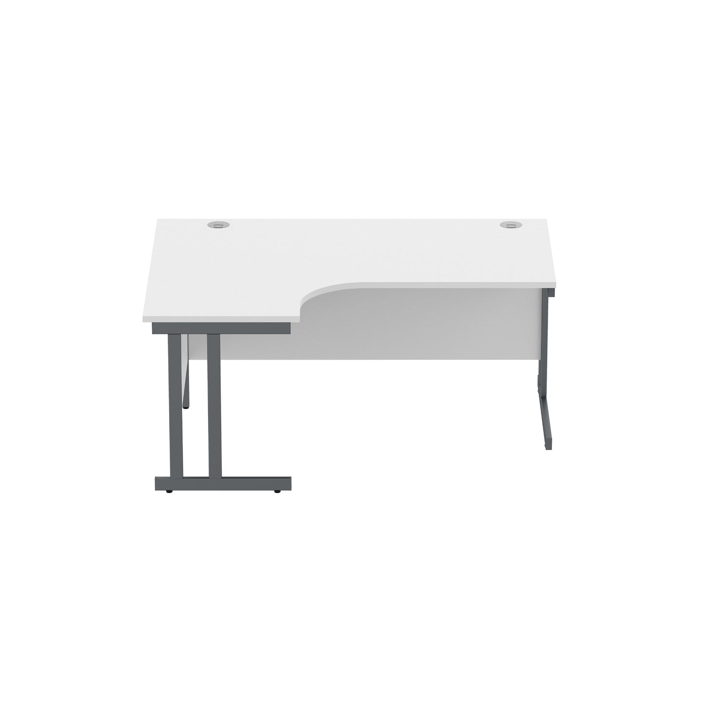 Office Left Hand Corner Desk with Steel Double Upright Cantilever Frame (FSC)