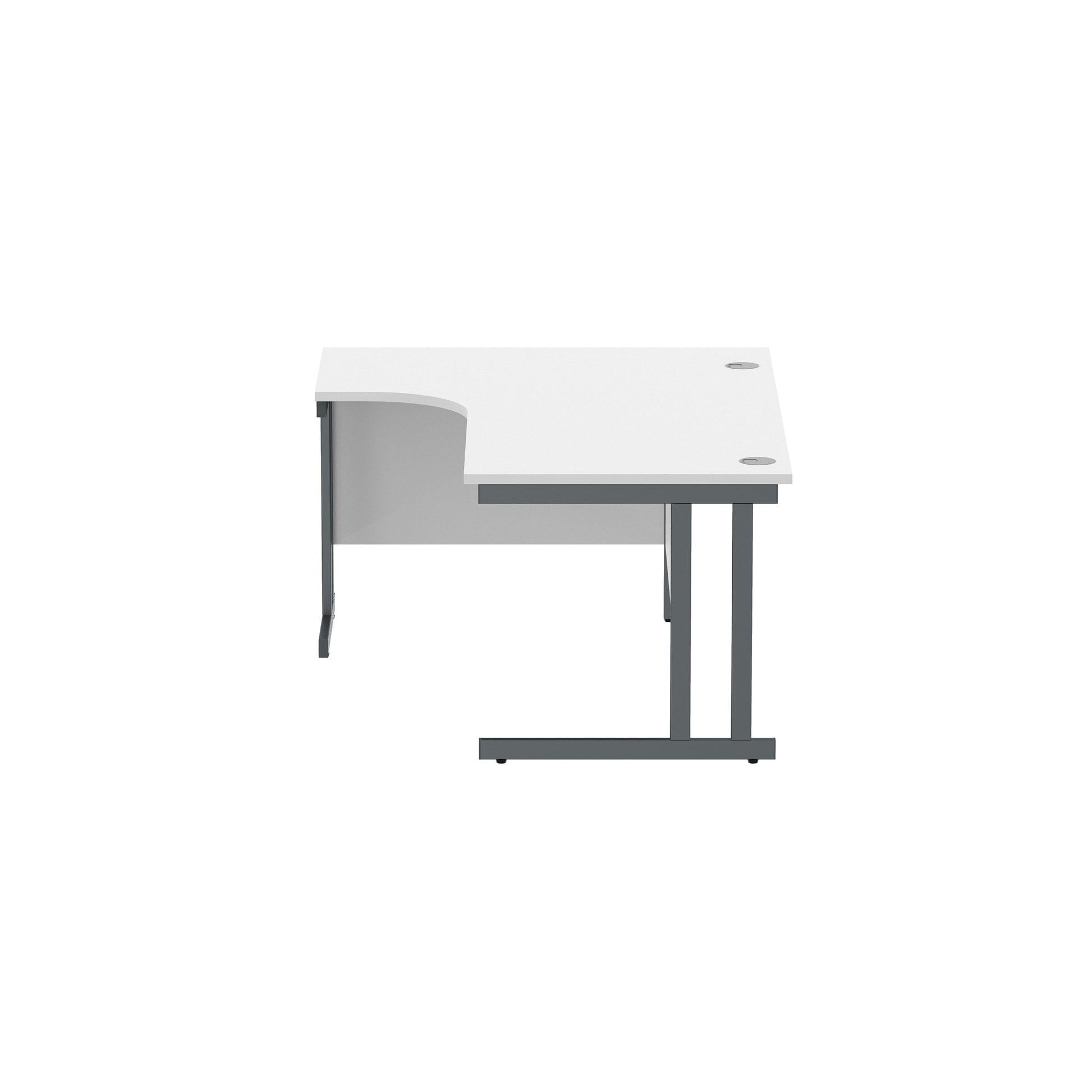Office Left Hand Corner Desk with Steel Double Upright Cantilever Frame (FSC)