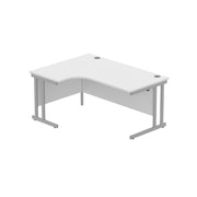 Office Left Hand Corner Desk with Steel Double Upright Cantilever Frame (FSC)