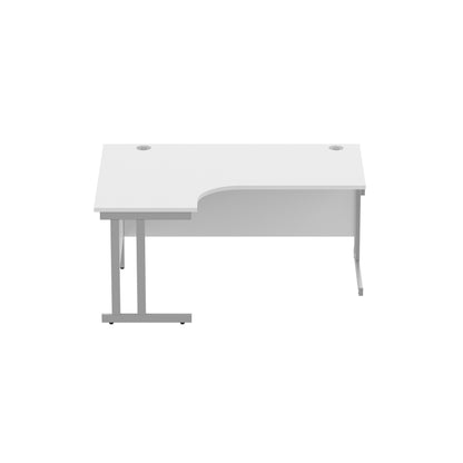 Office Left Hand Corner Desk with Steel Double Upright Cantilever Frame (FSC)
