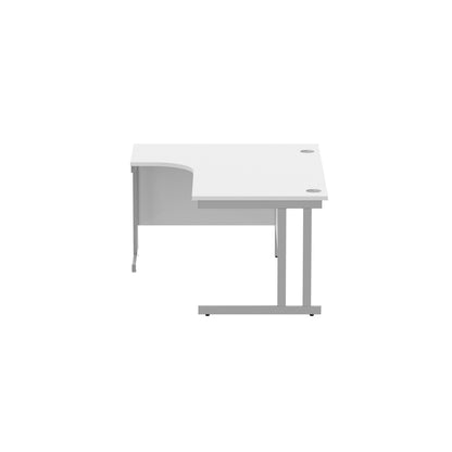 Office Left Hand Corner Desk with Steel Double Upright Cantilever Frame (FSC)
