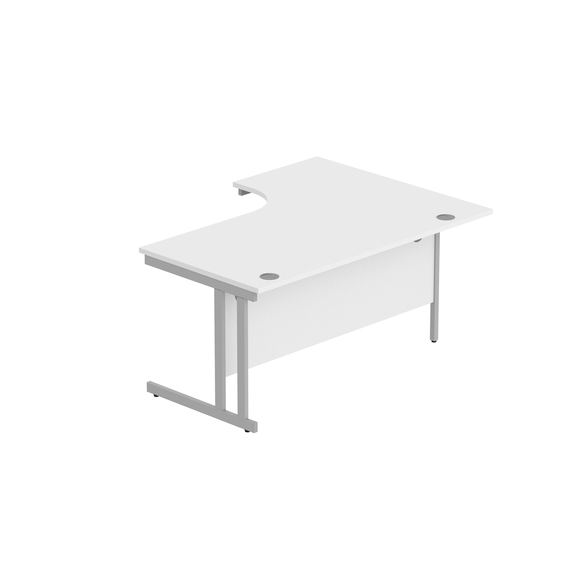 Office Left Hand Corner Desk with Steel Double Upright Cantilever Frame (FSC)