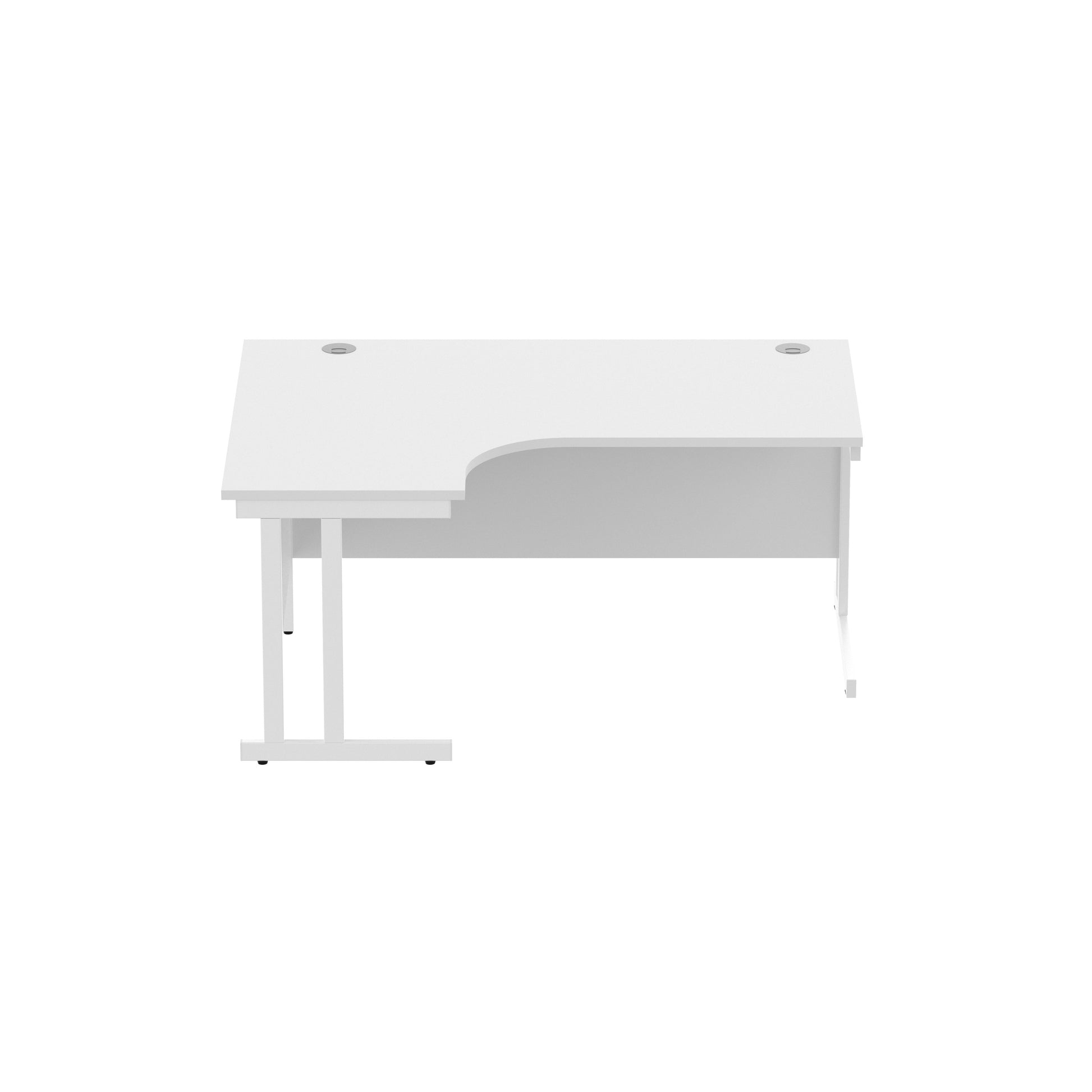 Office Left Hand Corner Desk with Steel Double Upright Cantilever Frame (FSC)