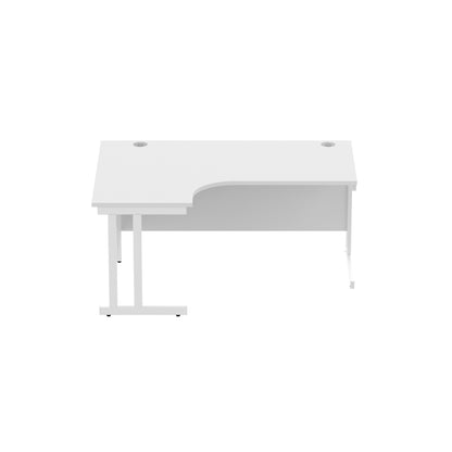 Office Left Hand Corner Desk with Steel Double Upright Cantilever Frame (FSC)