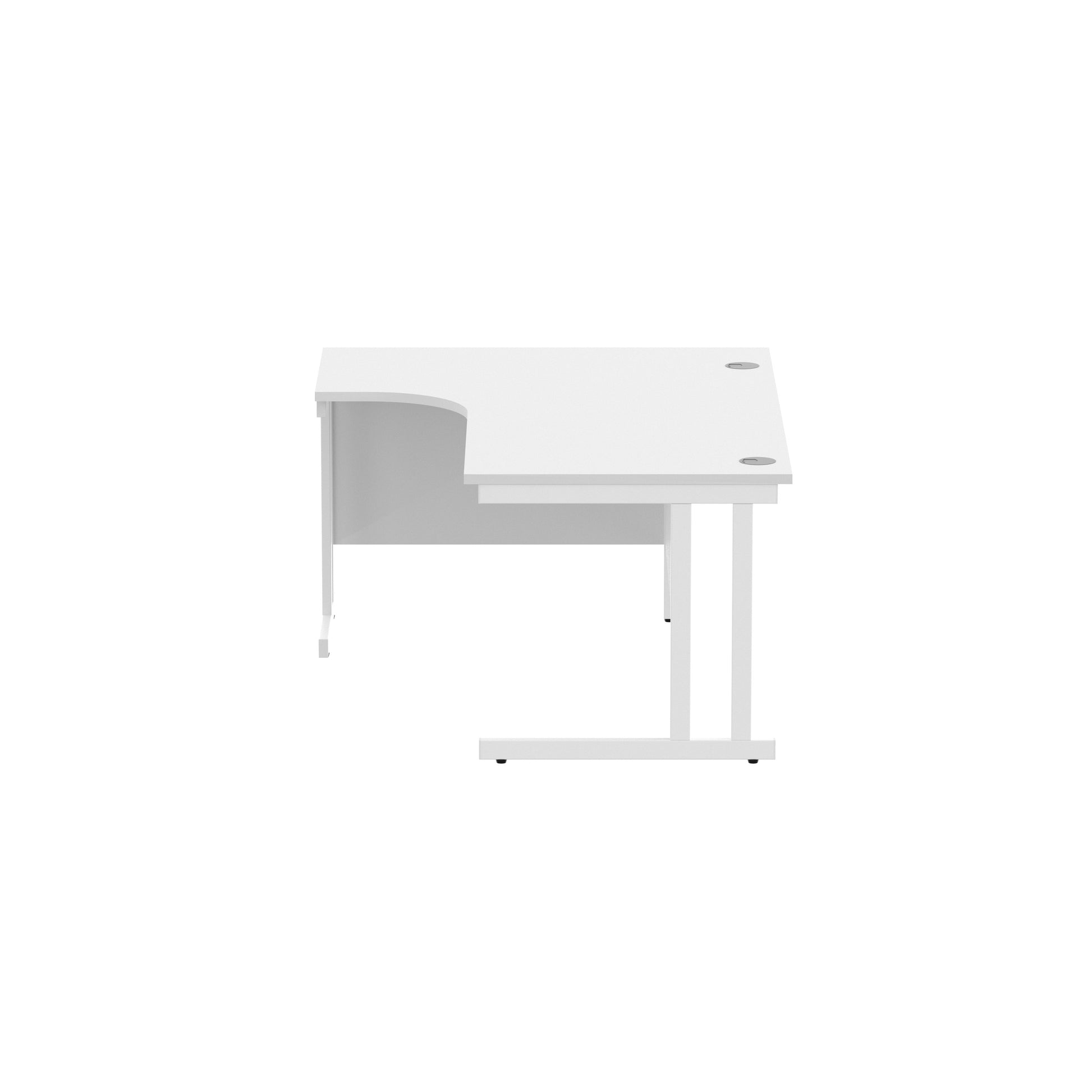 Office Left Hand Corner Desk with Steel Double Upright Cantilever Frame (FSC)