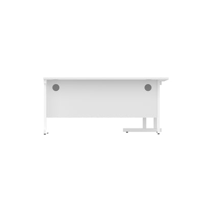 Office Left Hand Corner Desk with Steel Double Upright Cantilever Frame (FSC)