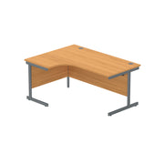 Office Left Hand Corner Desk with Steel Single Upright Cantilever Frame (FSC)