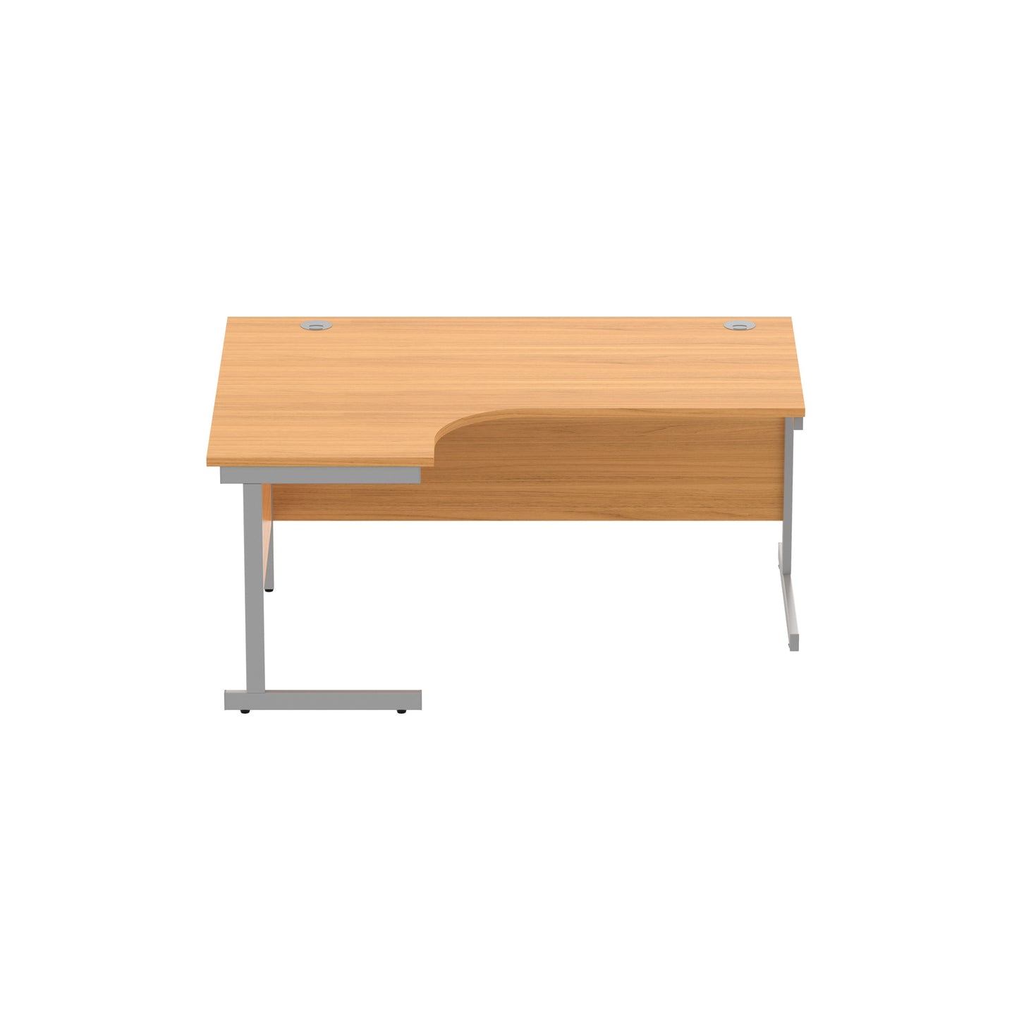Office Left Hand Corner Desk with Steel Single Upright Cantilever Frame (FSC)