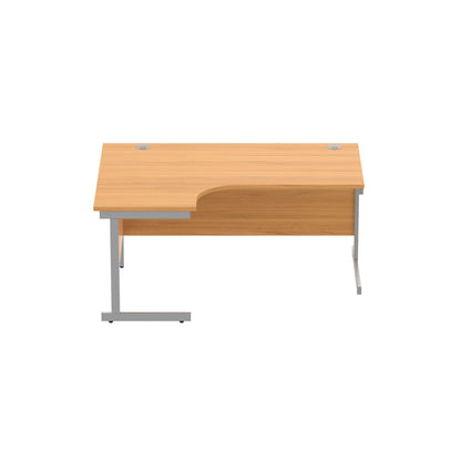 Office Left Hand Corner Desk with Steel Single Upright Cantilever Frame (FSC)