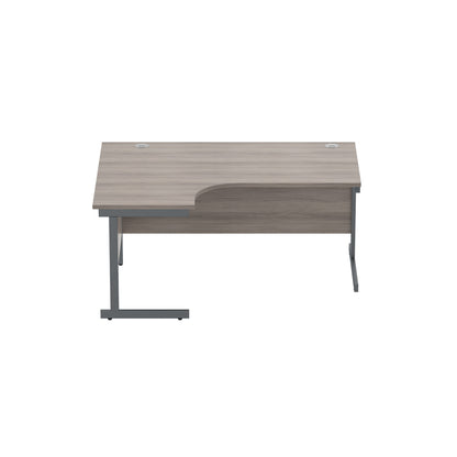 Office Left Hand Corner Desk with Steel Single Upright Cantilever Frame (FSC)