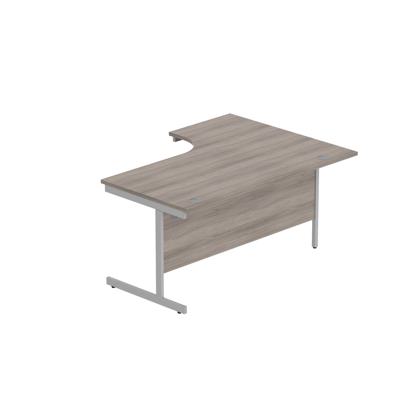 Office Left Hand Corner Desk with Steel Single Upright Cantilever Frame (FSC)