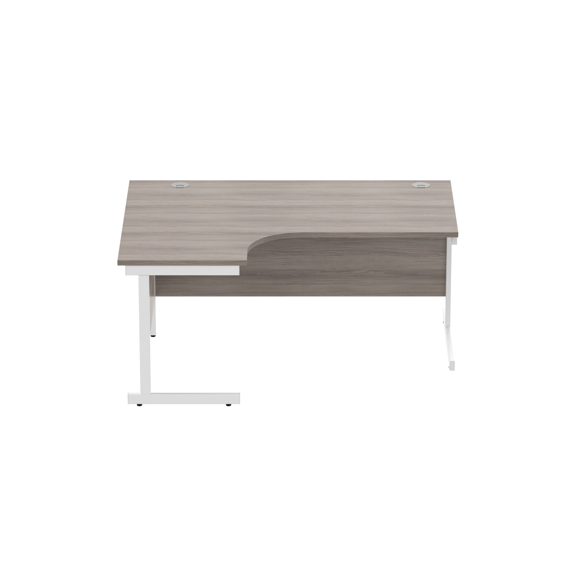 Office Left Hand Corner Desk with Steel Single Upright Cantilever Frame (FSC)