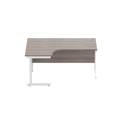 Office Left Hand Corner Desk with Steel Single Upright Cantilever Frame (FSC)