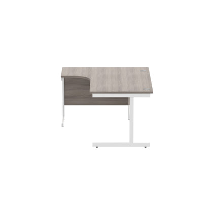 Office Left Hand Corner Desk with Steel Single Upright Cantilever Frame (FSC)