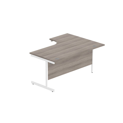 Office Left Hand Corner Desk with Steel Single Upright Cantilever Frame (FSC)